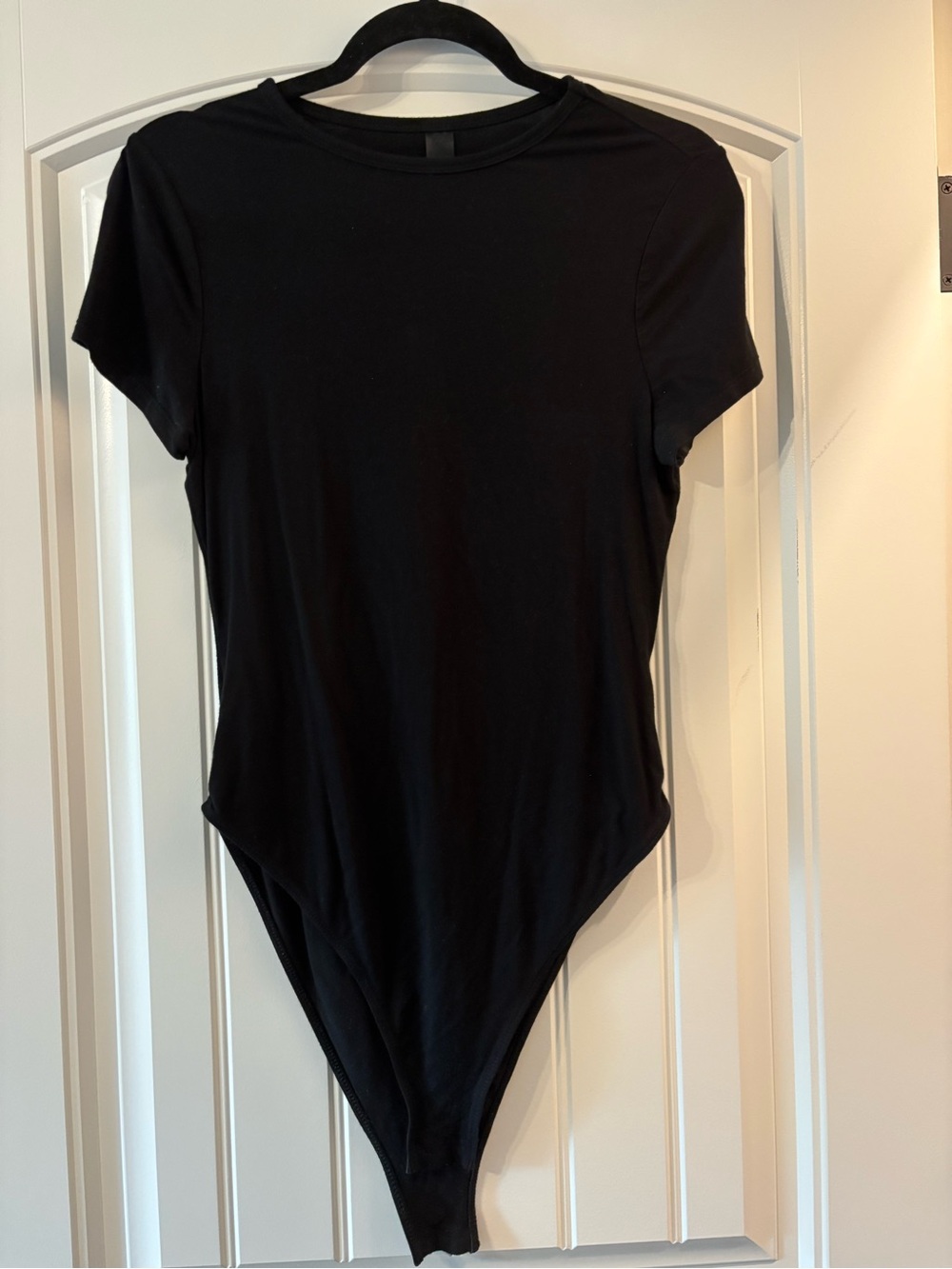 SHEIN Black Short Sleeve Bodysuit